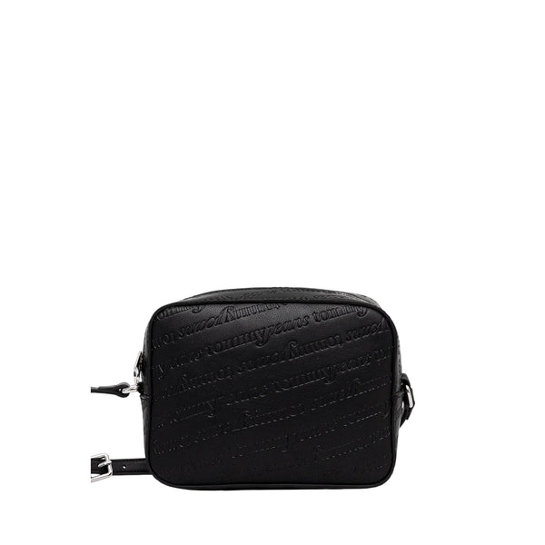 Borsa Donna in similpelle con motivo logo lettering e tracolla